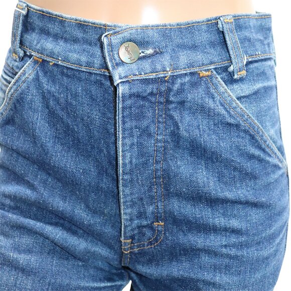 Vintage 70s High Waist Straight Leg Jeans Size 26 - Picture 5 of 6